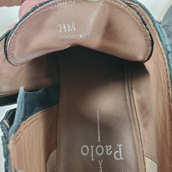 Linea Paolo Felicia Platform Wedge Sneaker Bootie Wmn 7.5 M Black Leather Zipper - Picture 7 of 8